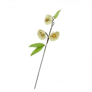 28 in. Brown Cream and Green Decorative Spring Floral Artificial Pick