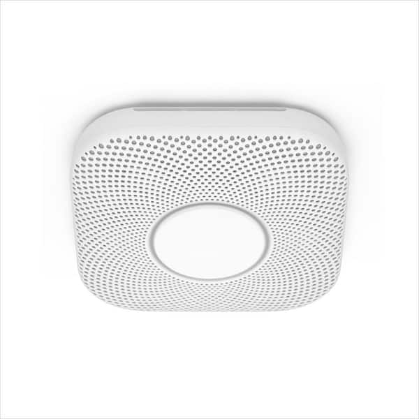 Nest Protect (2nd Generation) Smoke & Carbon Monoxide Alarm - Wi-Fi/Bluetooth 4.0 LE/802.15.4 - Android/iOS - White - 2 Pack