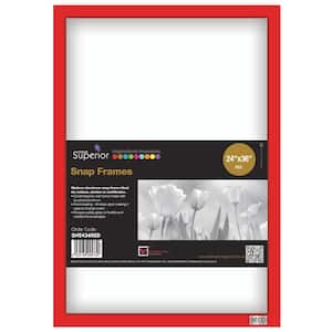 24 in. x 36 in. Red Snap Frame