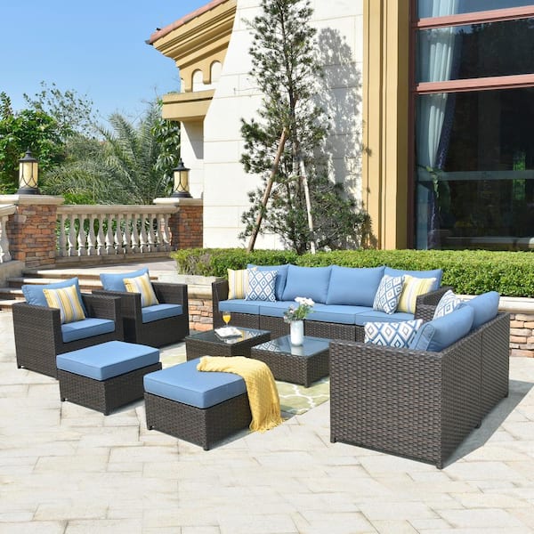 12 seater rattan dining set