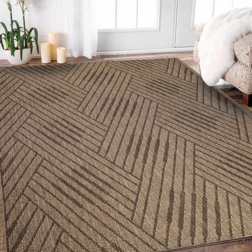 Amer Rugs Maryland Abbel Beige 4 ft. x 6 ft. Geometric Polypropylene