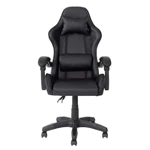 Ravagers Fabric Reclining Ergonomic Gaming Chair in Black
