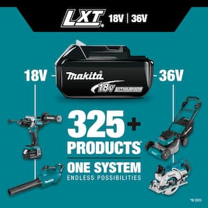 18V X2 (36V) LXT Cordless 21 in. Lawn Mower Kit & 4 batteries (5.0Ah) with 18V Brushless Cordless Blower