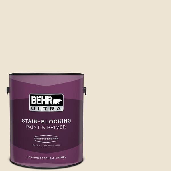 BEHR ULTRA 1 gal. #T14-3 Miami Weiss Extra Durable Eggshell Enamel Interior Paint & Primer