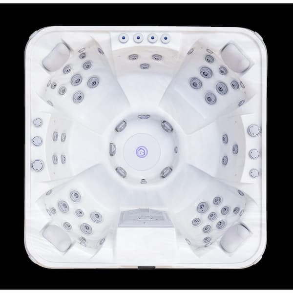 Luxury Spas Denali 7-Person 60 Jet 240-Volt Standard Hot Tub with