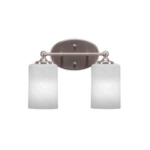 Royale 6.75 in. 1-Light Brushed Nickel Vanity Light