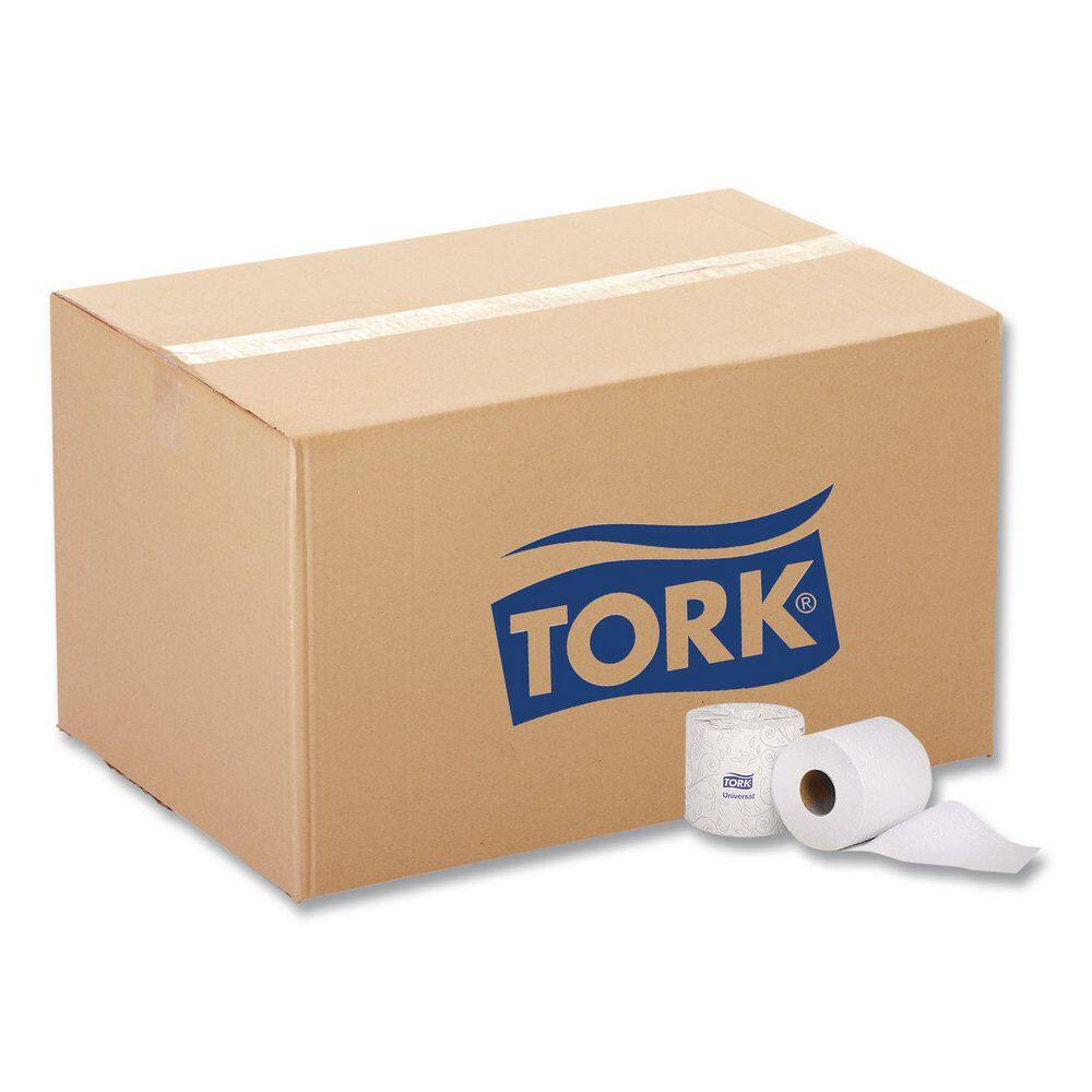 TORK Universal Toilet Paper Septic Safe 2-Ply White 616-Sheets/Roll 48-Rolls/Carton