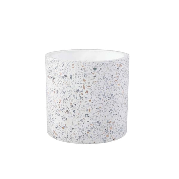 6 in. x 6 in. x 5. 75 in. Terrazzo Planter
