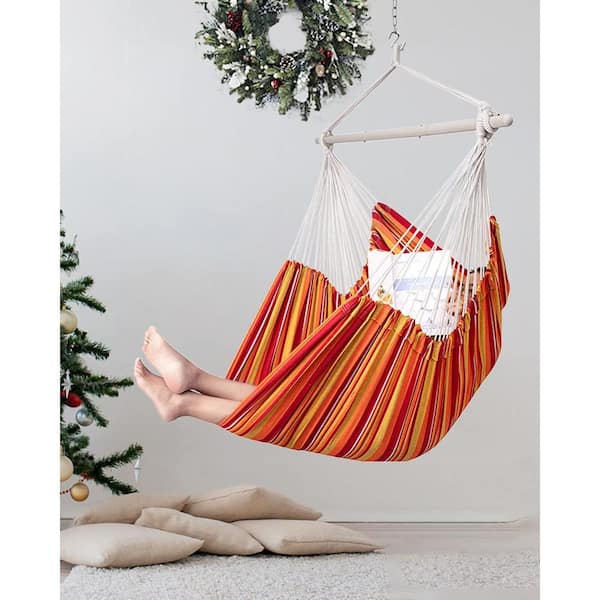 Hammock Chair Swing-Large Hanging Hammock Chair-Max 500 Lbs-63in