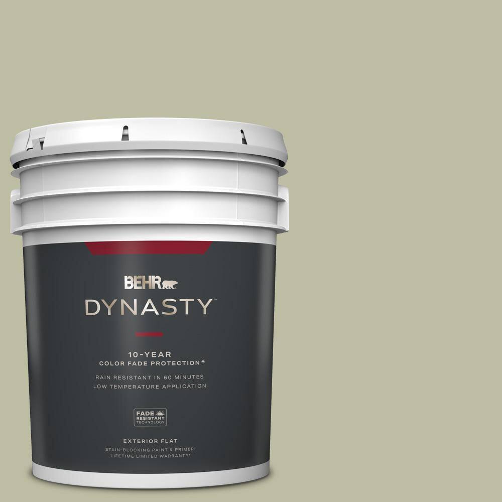 BEHR DYNASTY 5 gal. ICC57 Dried Thyme Flat Exterior StainBlocking