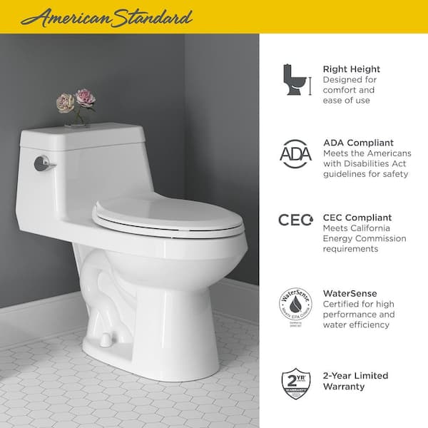 American standard one on sale piece toilet