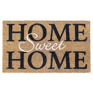 White Home Sweet Home 18 in. x 30 in. Doormat
