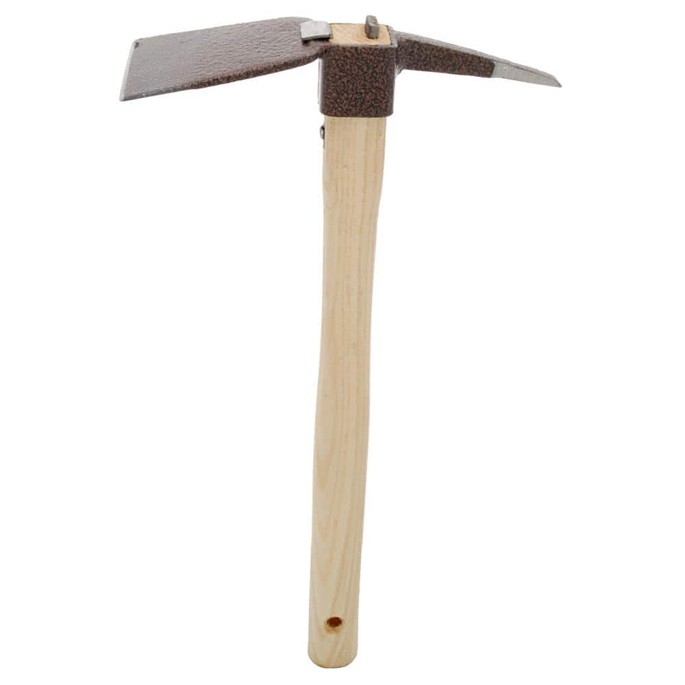  2.5 in. W Carbon Steel Blade 3 in. Pick Planting Hoe