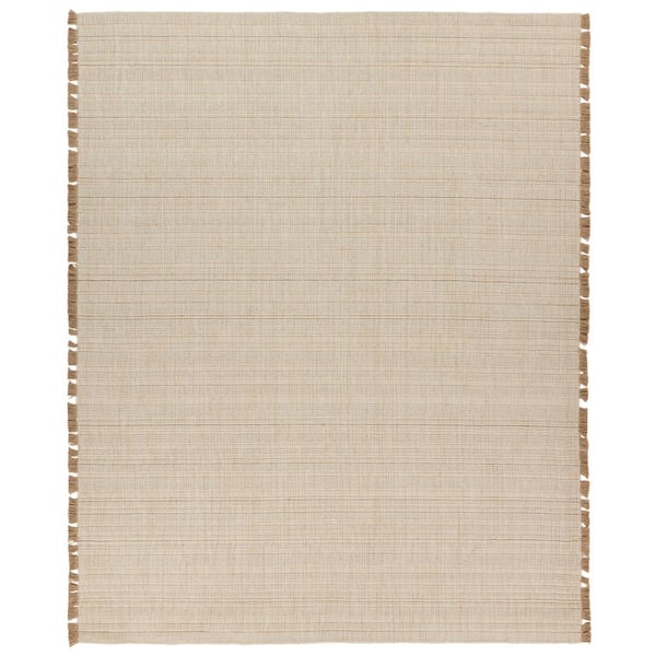 Bandera 5 ft. x 8 ft. Cream/Beige Solid Handmade Area Rug
