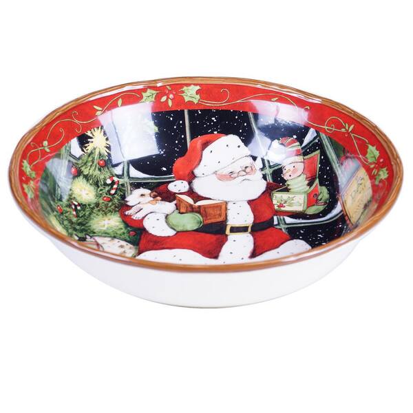 Unbranded Santa's Workshop Pasta and Salad Serving Bowl