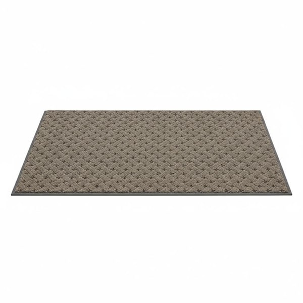 Brown 24 in. x 36 in. Indoor/Outdoor Dirt Trapper Door Mat-Washable, Non-Slip Entryway Rug