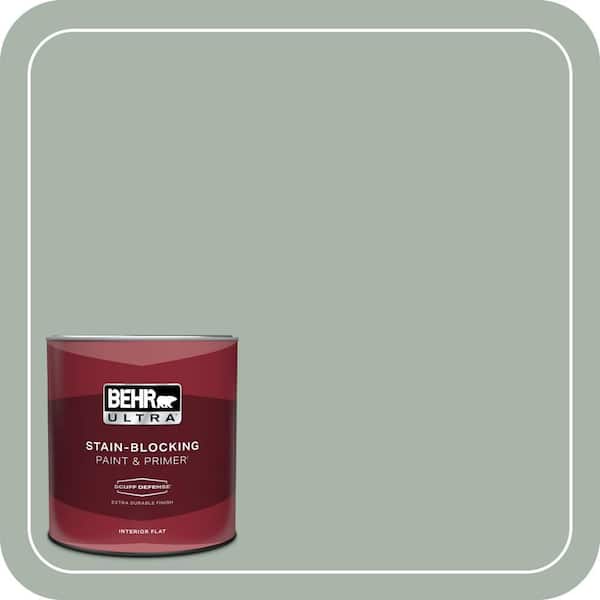 BEHR ULTRA 1 qt. #BXC-38 Alpine Air Extra Durable Flat Interior Paint & Primer
