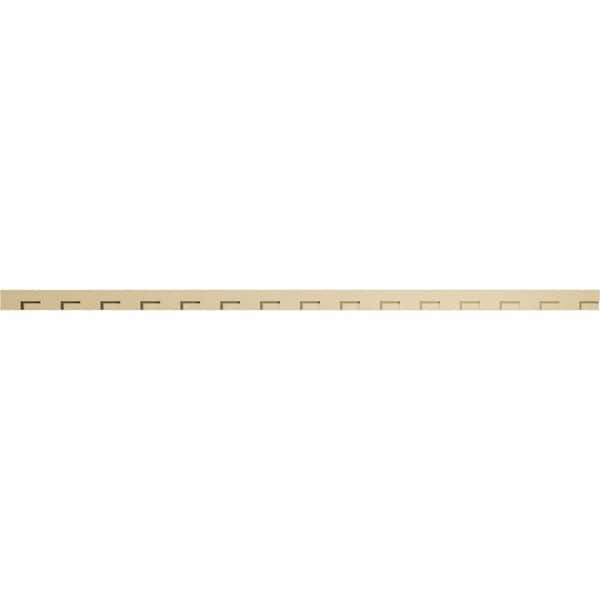 Ekena Millwork 1 in. D x 3 in. W x 90 in. L Primed Polyurethane Panel Moulding