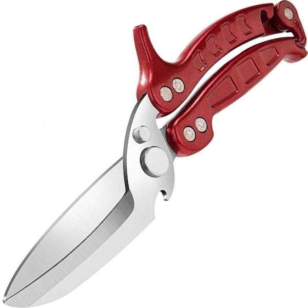 Heavy Duty Stainless Steel Kitchen Poultry Shears Multi-Purpose Kitchen Scissors with Non-Slip Grip Dishwasher Safe