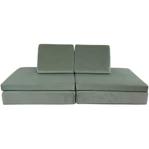 Critter Sitters Teal Lil Lounger Play Couch with 2 Foldable Base ...