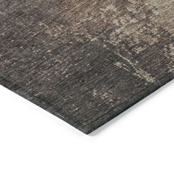 Chantille Machine Washable Indoor/Outdoor Abstract ACN1912 Taupe 10 ft. x 14 ft. Accent Rug