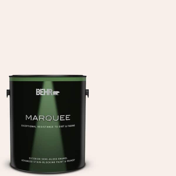 BEHR MARQUEE 1 gal. #PWN-26 Icing Rose Semi-Gloss Enamel Exterior Paint & Primer