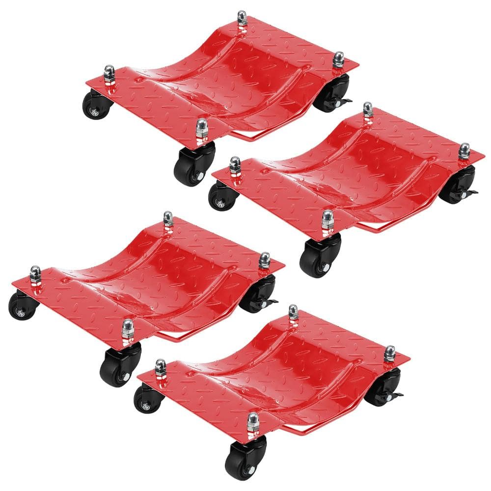 Car Wheel Dolly Set of 4, 6000Lbs Capacity Car Moving Cart with Brakes, Heavy Duty Vehicle Mover Dolly for Moving Cars price history on PriceWatchPro