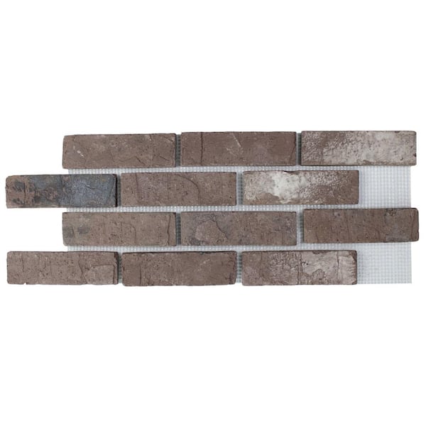 Old Mill Brick 28 in. x 10.5 in. x 0.5 in. Brickwebb Monument Thin Brick Sheets (Box of 5-Sheets)