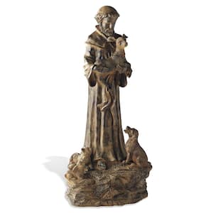 Hand-Finished Resin St. Francis Garden Statue