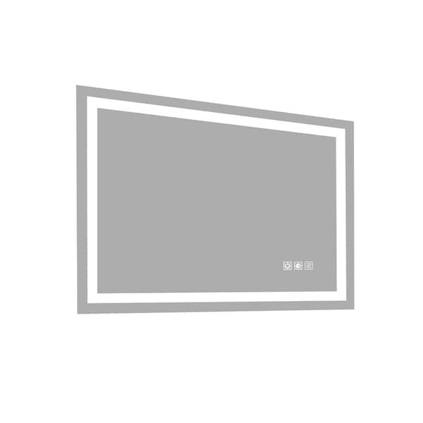 IDEAGLE 48 in. W x 36 in. H LED Bathroom Mirror with lights, Dimming Led Bathroom Vanity Mirror