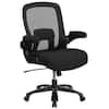 Flash Furniture Fabric Swivel Ergonomic Office Chair in Black BT20180 ...