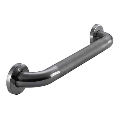 18 in. x 1-1/2 in. Concealed Peened ADA Compliant Grab Bar in Polished Stainless Steel