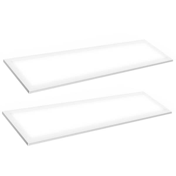 2-PACK 1 ft. x 4 ft. Dimmable White CCT And Wattage Selectable Integrated LED Back-Lit Panel Light,2750-3300-4400Lumens