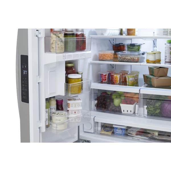 36 in 28.8 cu. ft. Standard Depth French Door Refrigerator in Smudge-Proof Stainless Steel with Internal Water Dispenser