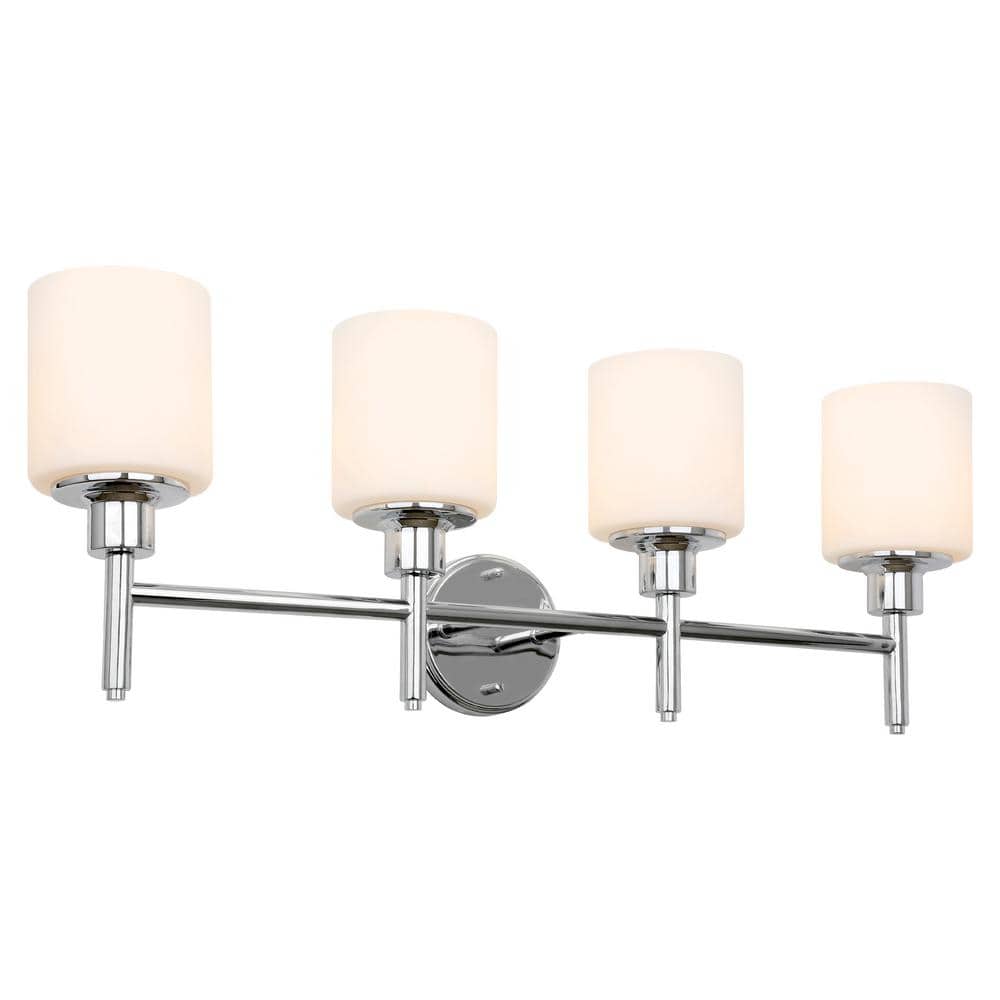 Aubrey 6.5 in. 4-Light in Polished Chrome Vanity Light