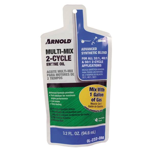 Arnold 3.6 oz. Multi-Mix Advanced Synthetic Blend 2-Cycle Engine Oil for 32:1,40:1 and 50:1 Mixtures