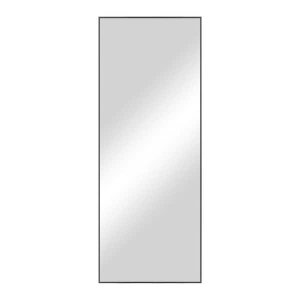 PexFix 70 in. x 27 in. Modern Full Rectangle Length Large Mirror Aluminum Alloy Thin Framed Bed Living Room Standing Holder
