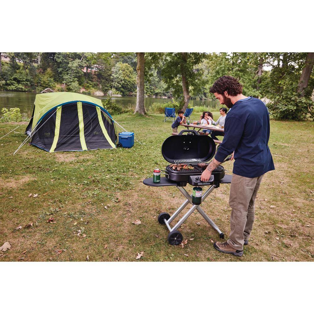 Coleman Blue Portable Propane Gas Grill with Stand