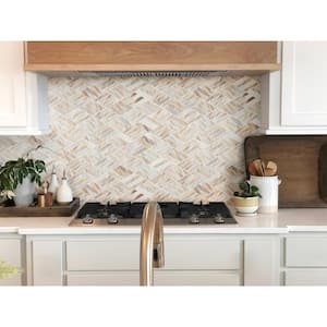 Angora Rhombus 11 in. x 13 in. Polisehd Marble Floor and Wall Tile (0.94 sq. ft./Each)