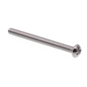 #6-32 x 1-1/2 in. Grade 18-8 Stainless Steel Phillips/Slotted Combination Drive Round Head Machine Screws (25-Pack)