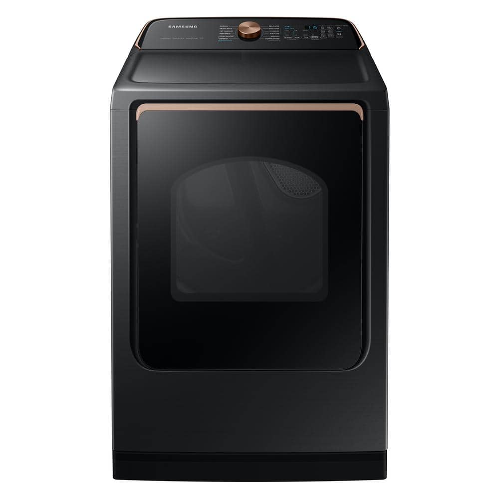 7.4 cu. ft. Smart vented Gas Dryer with Pet Care Dry and Steam Sanitize plus in brished black -  Samsung, DVG54CG7550V