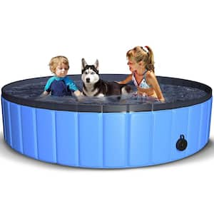 63 in. x 12 in. Foldable Round 63 in. Kiddie Pool Pet Dog Swimming Pool Pet Bath Pool