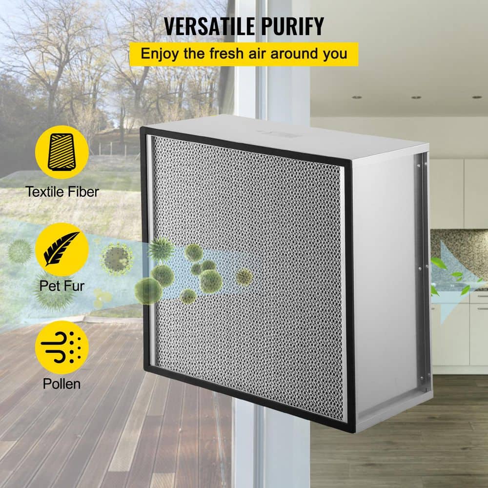 Large Silver HEPA Air Purifier Filter