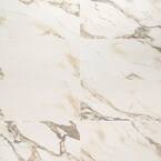 Saroshi Calacatta Rustico 11.81 in. x 23.62 in. Polished Marble Look Porcelain Floor and Wall Tile (15.5 Sq.ft. / Case)