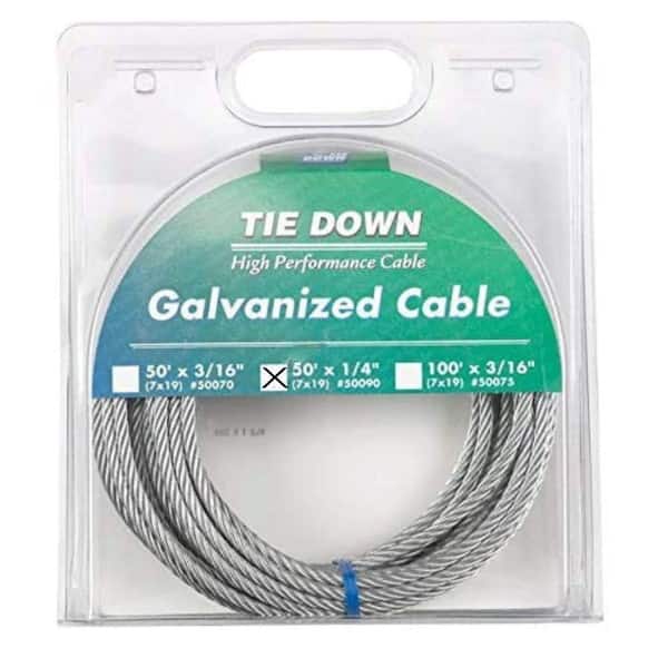 50 ft. 1/4 in. Galvanized Cable Roof Safety Tool