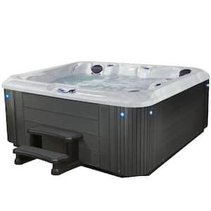 Grand Banks 6-Person 81-Jet 240-Volt Acrylic Hot Tub with 3 Pumps and LED Features