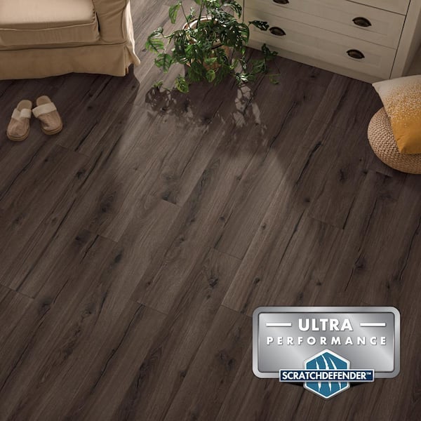 Lifeproof Gilmer Ridge Oak Waterproof Hybrid Resilient Flooring, 21.2 sq. ft./case