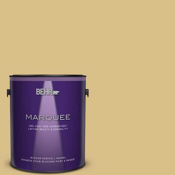 BEHR MARQUEE 1 gal. #MQ2-18 Honey Tea One-Coat Hide Eggshell Enamel Interior Paint & Primer