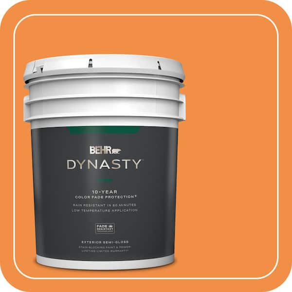BEHR DYNASTY 5 gal. #260B-7 Bird of Paradise Semi-Gloss Exterior Stain-Blocking Paint & Primer