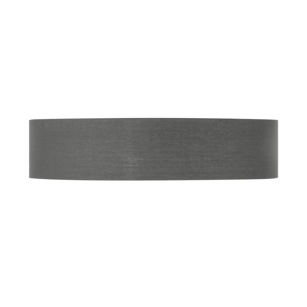 Stacy 16" Gray and Gold Round LED Flush Mount Light